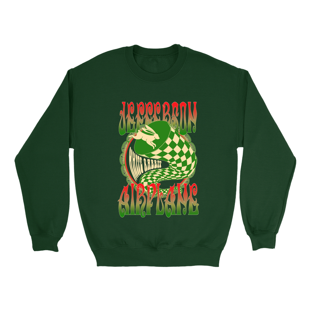 Jefferson Airplane White Rabbit Crewneck Sweatshirt