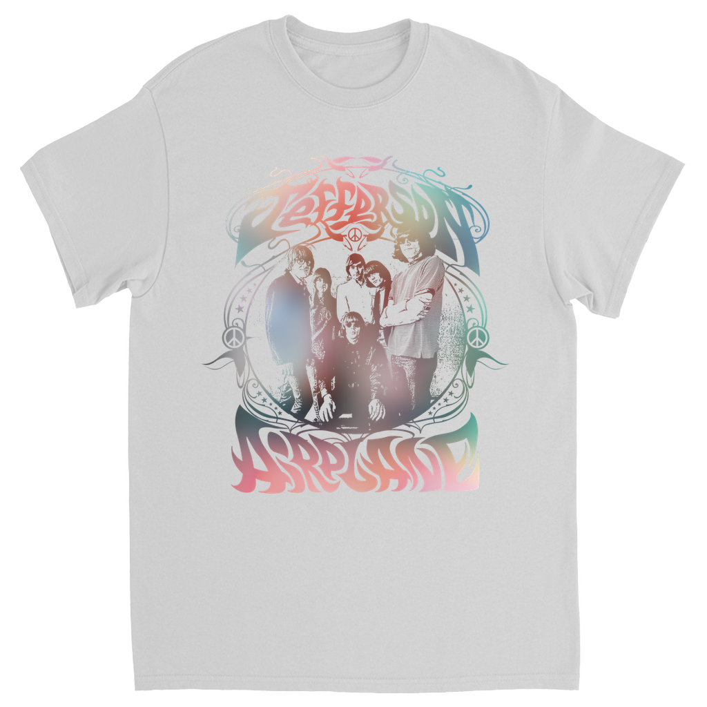 Jefferson Airplane Rainbow Band Photo Natural Tee